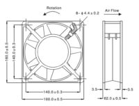 UF-166223H-C Teknik Çizim